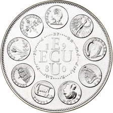 Francja, medal, Ecu Europa, Europe Assise, 1980, Miedź-Nikiel, MS(65-70)