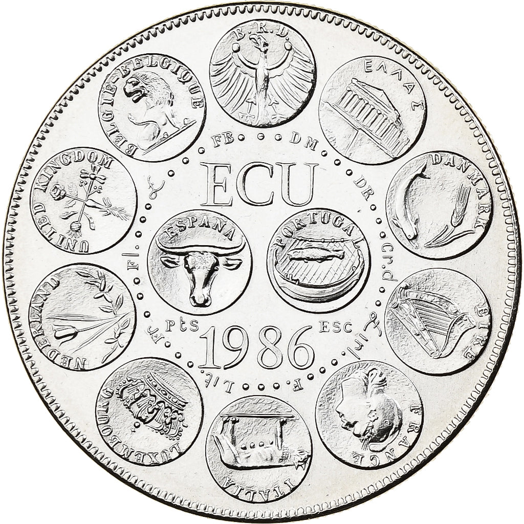 France, Médaille, Ecu Europa, 1986, Cupro-nickel, FDC