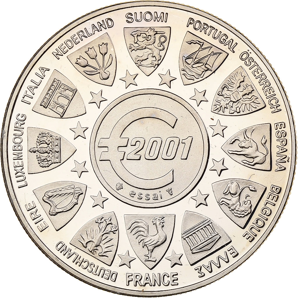 France, Médaille, L'Europe, La Semeuse, 2001, Cupro-nickel, FDC