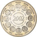 Francia, medaglia, Naissance de l'Euro Fiduciaire, 2002, Rame-nichel, FDC