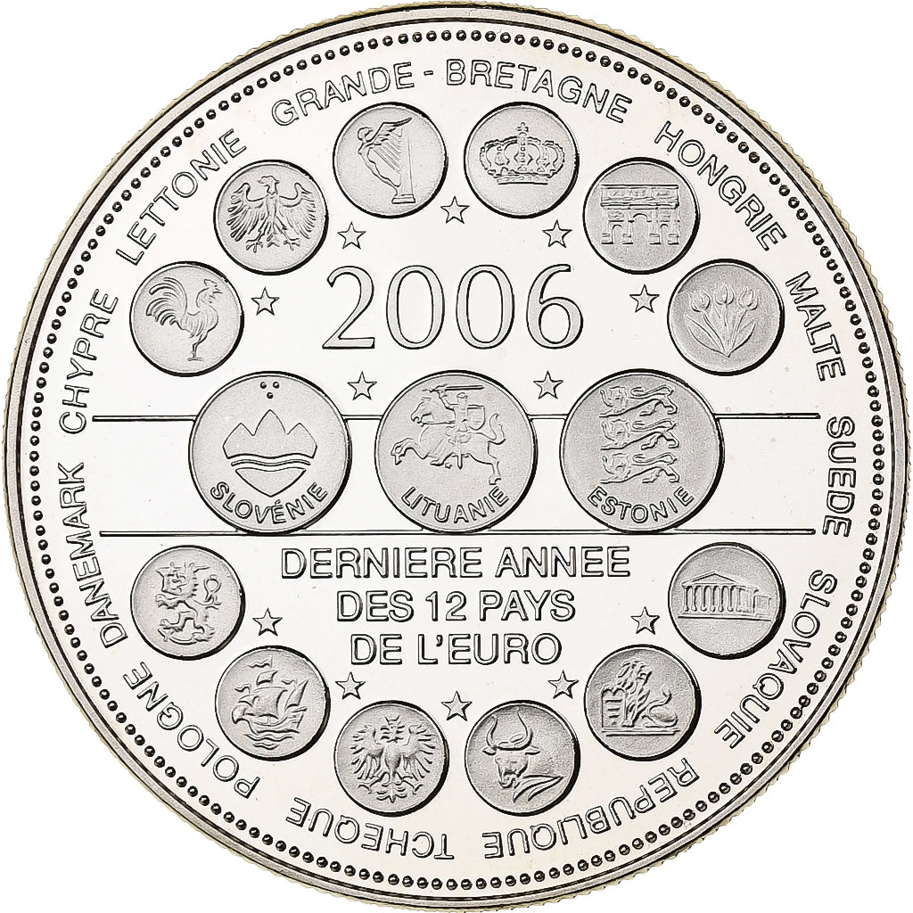 Francia, medaglia, L'Europe des XXV, 2006, Rame-nichel, FDC