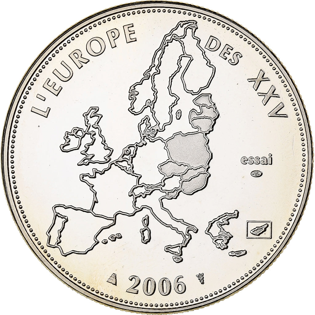 Francia, medaglia, L'Europe des XXV, 2006, Rame-nichel, FDC