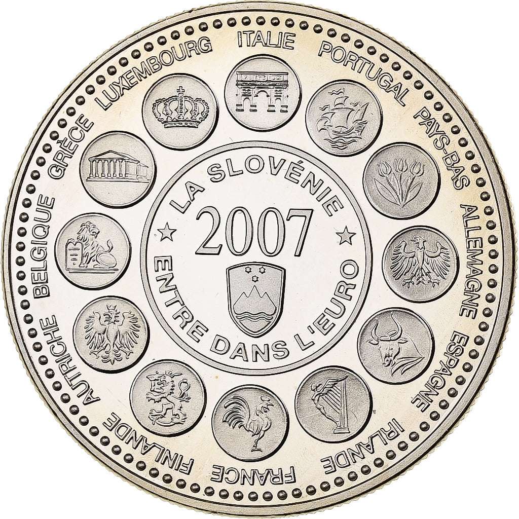 Francia, medaglia, L'Europe des XXVII, La Slovénie entre dans l'Euro, 2007