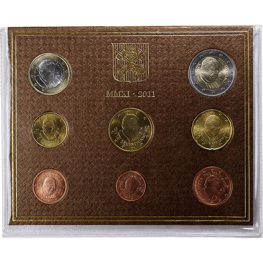 Watykan, Benedict XVI, Set 1 ct. - 2 Euro, 2011, Rome, ND, MS(65-70)