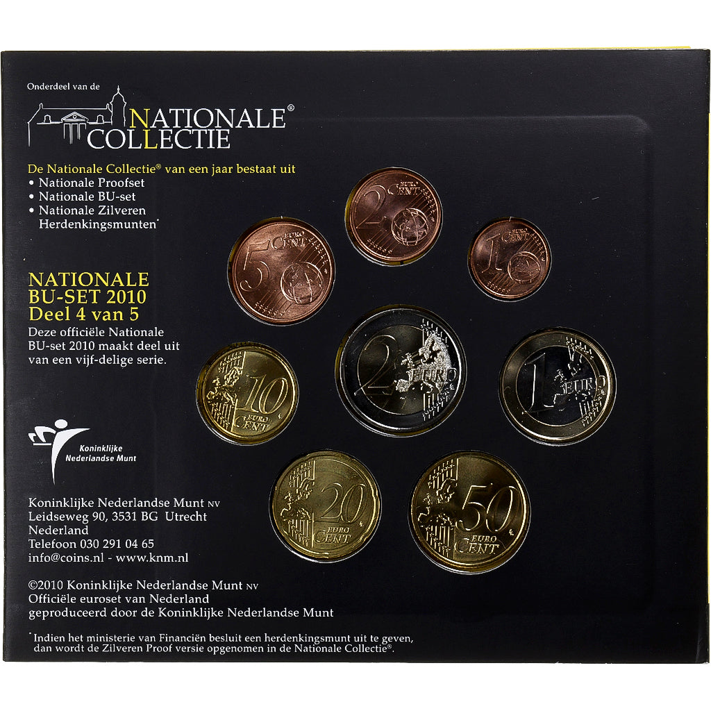 Paesi Bassi, Set 1 ct. - 2 Euro + Token, BU, 2010, Utrecht, N.C., FDC