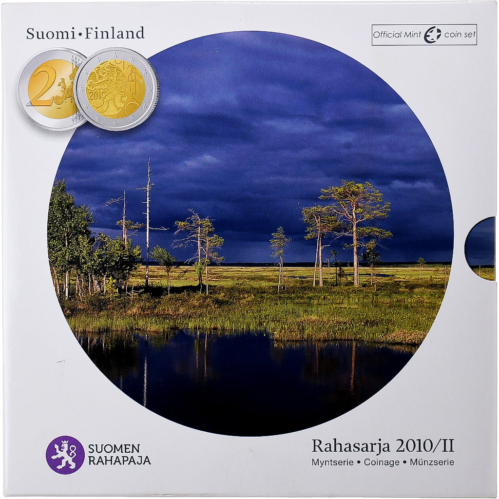 Finland, Set 1 ct. - 2 Euro + 2€, 2010, Vantaa, MS(65-70)