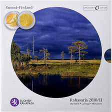 Finland, Set 1 ct. - 2 Euro + 2€, 2010, Vantaa, MS(65-70)