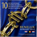 Benelux, 3x 1 ct. - 2€ + Token, 10 ans de l'euro, 2012, Brussels, STGL