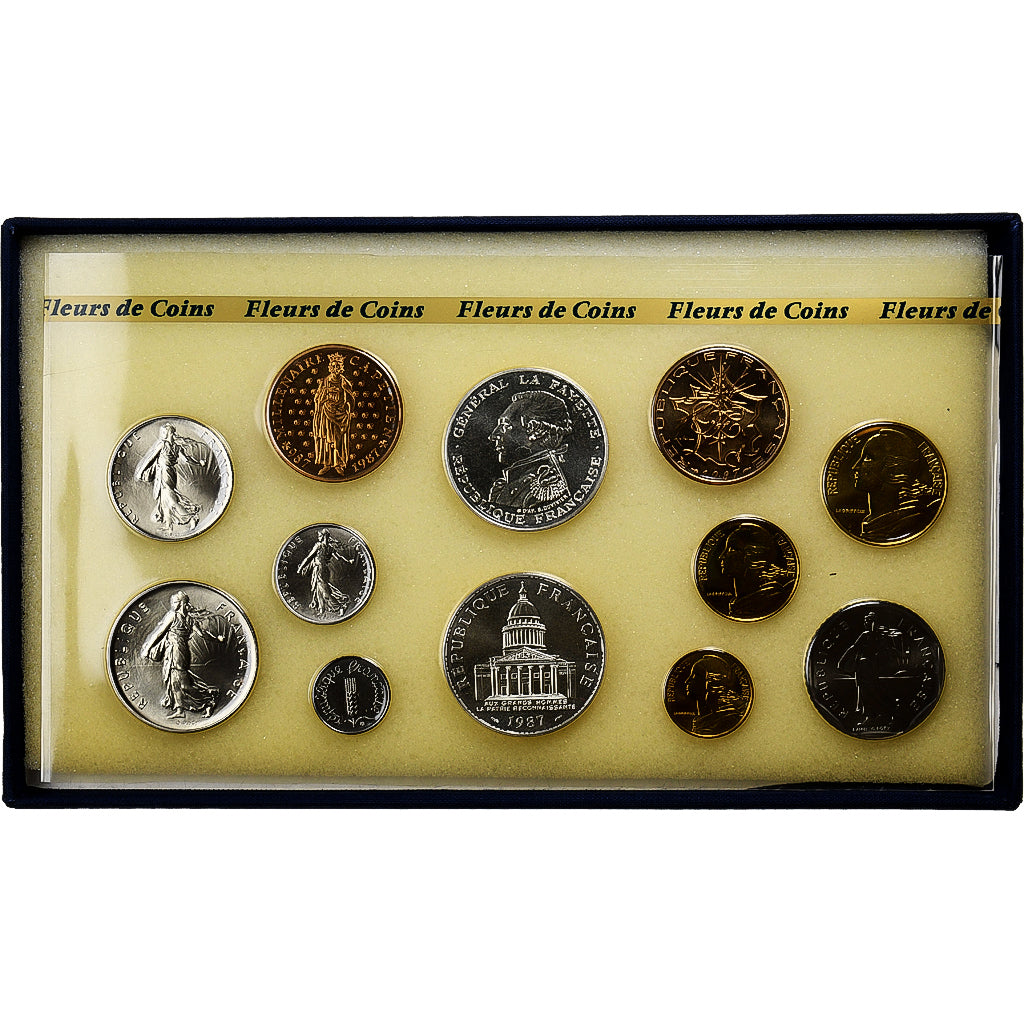 Francia, Coffret 1 c. à 100 frs., Série FDC, 1987, MDP, N.C., FDC
