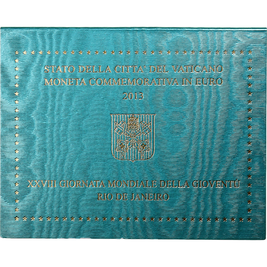 Vaticano, 2 Euro, 28th World Youth Day, 2013, Rome, Bimetálico, FDC