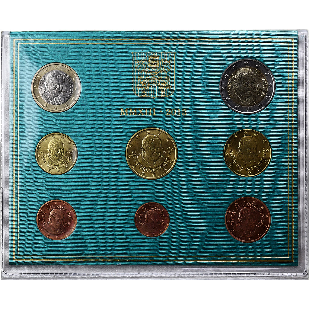 Vatican, Pope Benedict XVI, Set 1 ct. - 2 Euro, BU, 2013, Rome, MS(65-70)