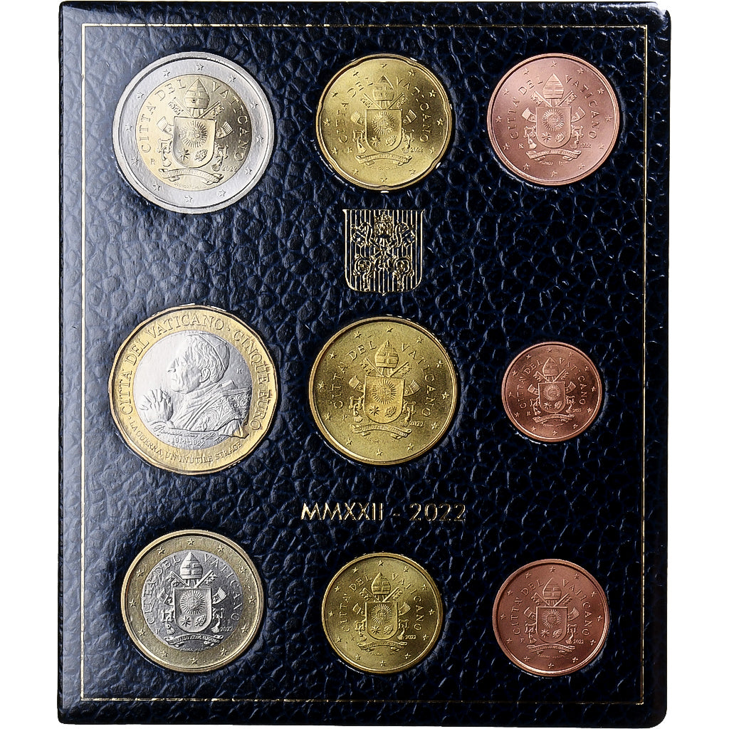 Vaticaan, Set 1 ct. - 5 Euro, Centenary of the death of Pope Benedict XV, 2022