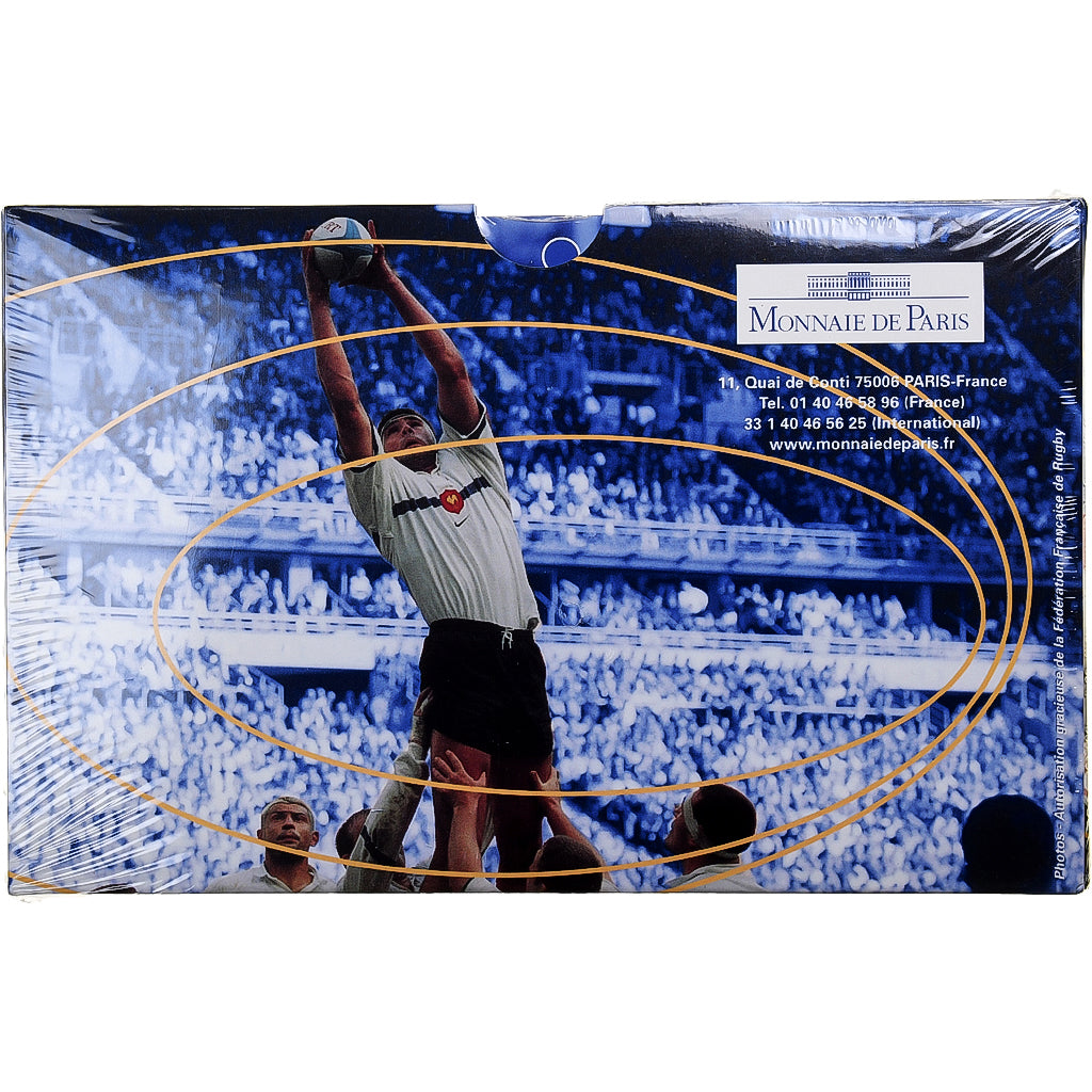 Francja, 1 Franc, Coupe du monde de rugby, 1999, MDP, Srebro, MS(65-70)
