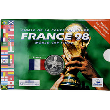 France, 5 Francs, Finale de la Coupe du Monde 1998, 1998, MDP, Silver, MS(65-70)