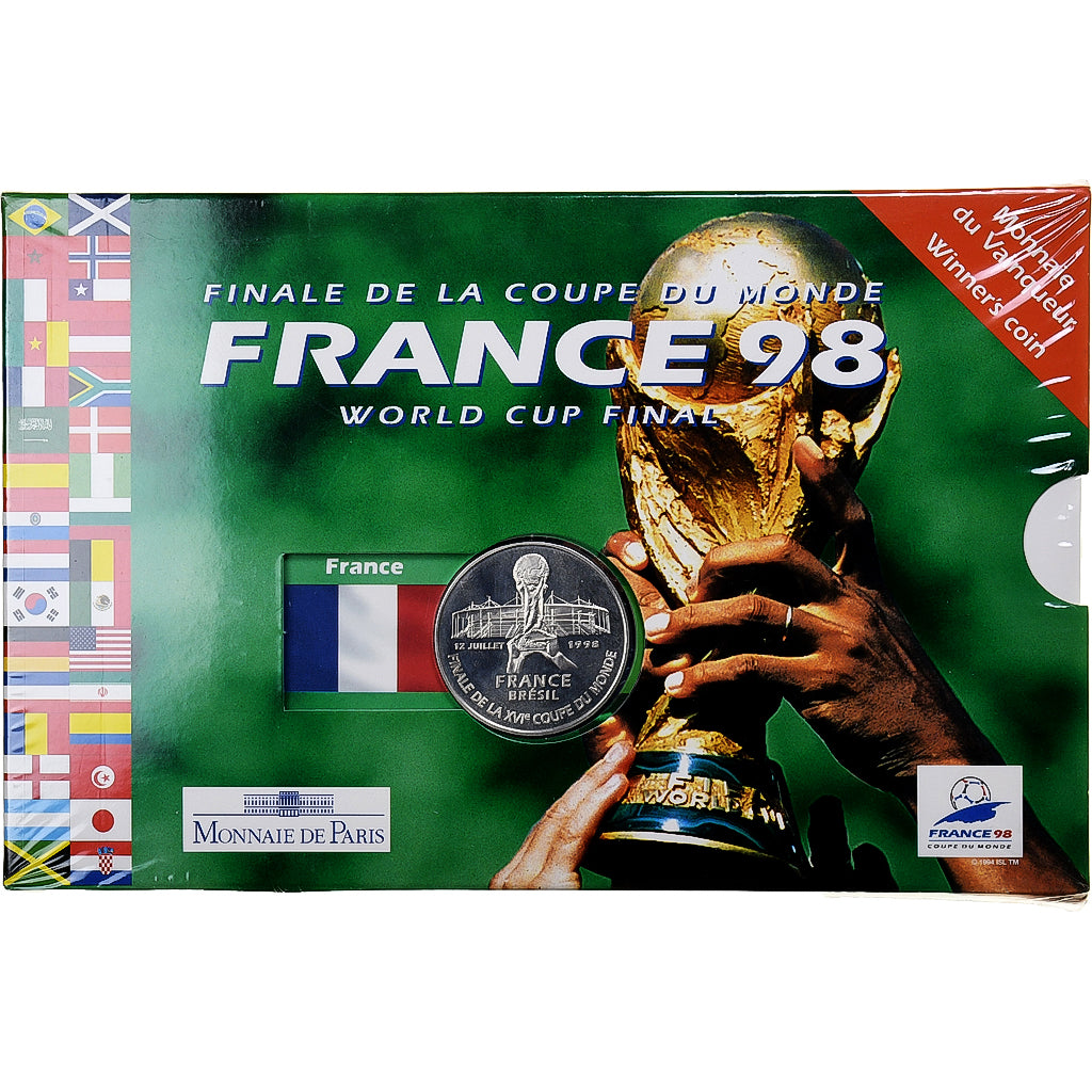 France, 5 Francs, Finale de la Coupe du Monde 1998, 1998, MDP, Silver, MS(65-70)
