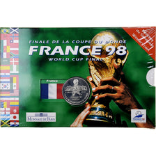 France, 5 Francs, Finale de la Coupe du Monde 1998, 1998, MDP, Silver, MS(65-70)