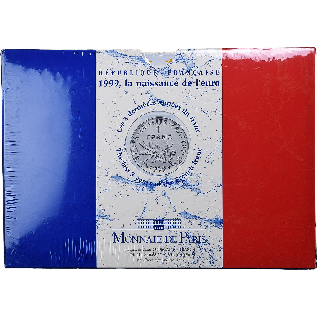 France, Coffret 1 c. à 20 frs., 1999, MDP, Série BU, FDC