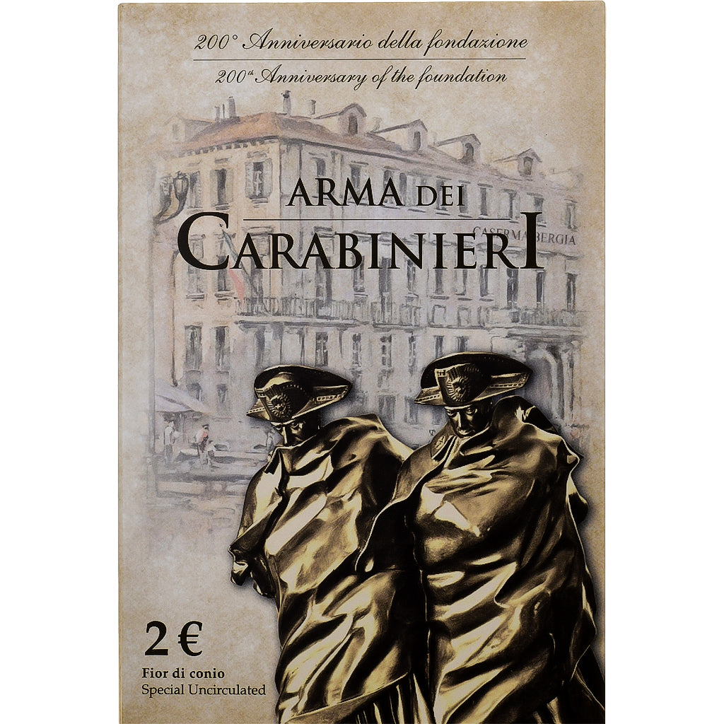 Italy, 2 Euro, Arma dei Carabinieri, Coin Card. BU, 2014, Rome, Bi-Metallic