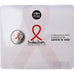 France, 2 Euro, Sidaction, Colorized, 2014, MDP, Bi-Metallic, MS(65-70)