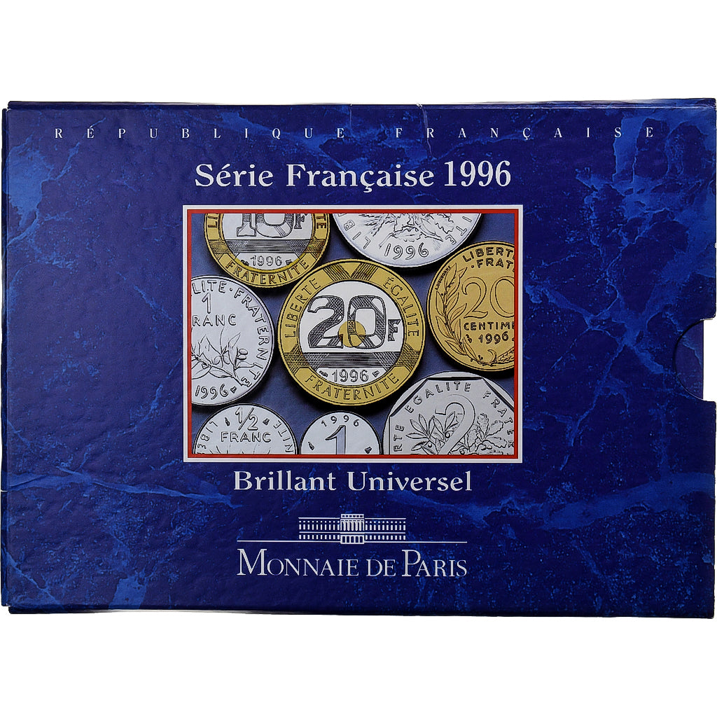 France, Coffret 1 c. à 20 frs., 1996, MDP, Série BU, MS(65-70)