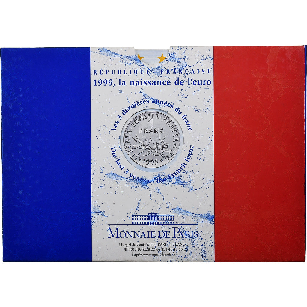 France, Coffret 1 c. à 20 frs., 1999, MDP, Série BU, MS(65-70)