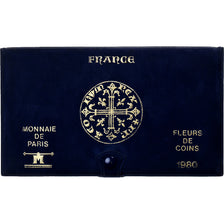 France, Coffret 1 c. à 50 frs., 1980, MDP, série FDC, MS(65-70)
