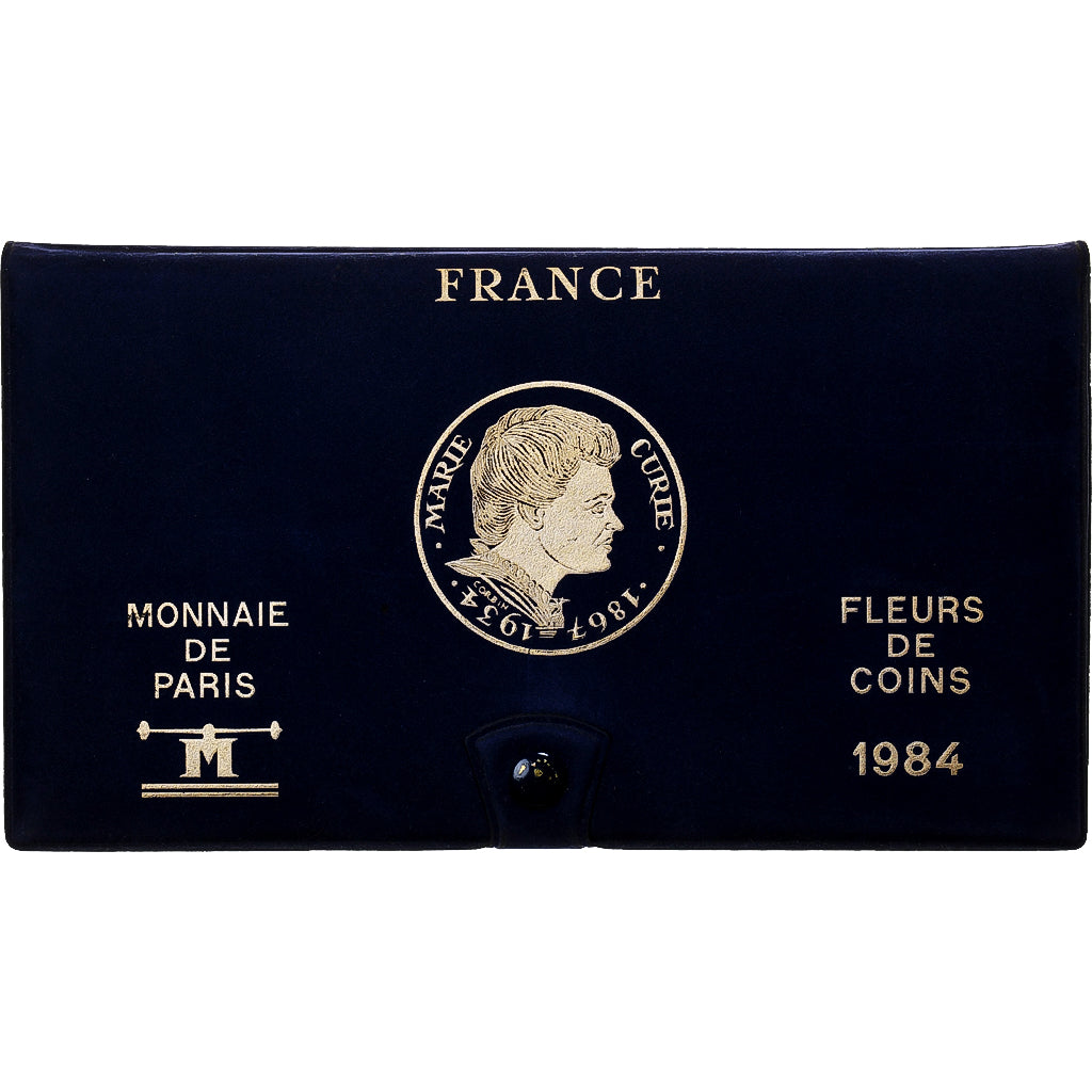 France, Coffret 1 c. à 100 frs., 1984, MDP, série FDC, MS(65-70)