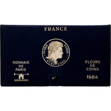 France, Coffret 1 c. à 100 frs., 1984, MDP, série FDC, MS(65-70)