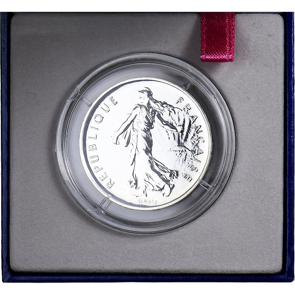 France, 5 Francs, Semeuse, 2001, MDP, BU, Silver, MS(65-70)