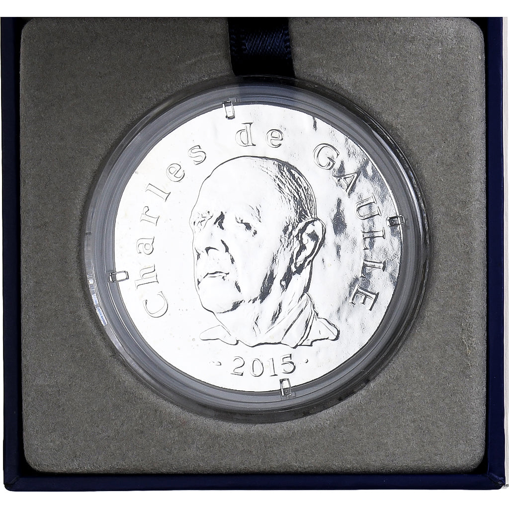 France, 10 Euro, Charles De Gaulle, historique, 2015, MDP, Silver, MS(65-70)