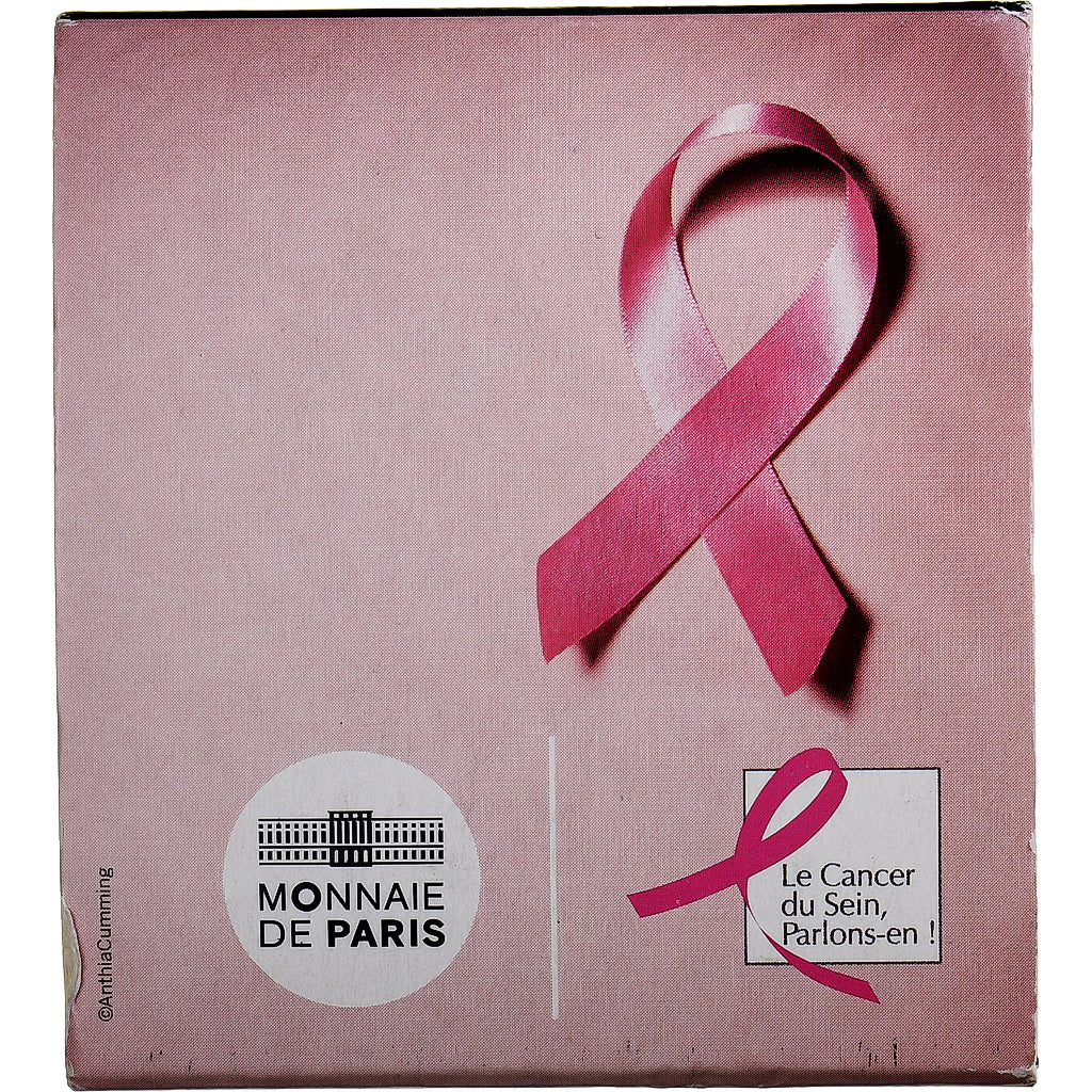 France, 2 Euro, Cancer du sein, Colorized.BE, 2017, MDP, Bi-Metallic, MS(65-70)