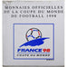 Francia, 10 Francs, Coupe du Monde 1998, 1998, MDP, Prueba, Plata, FDC