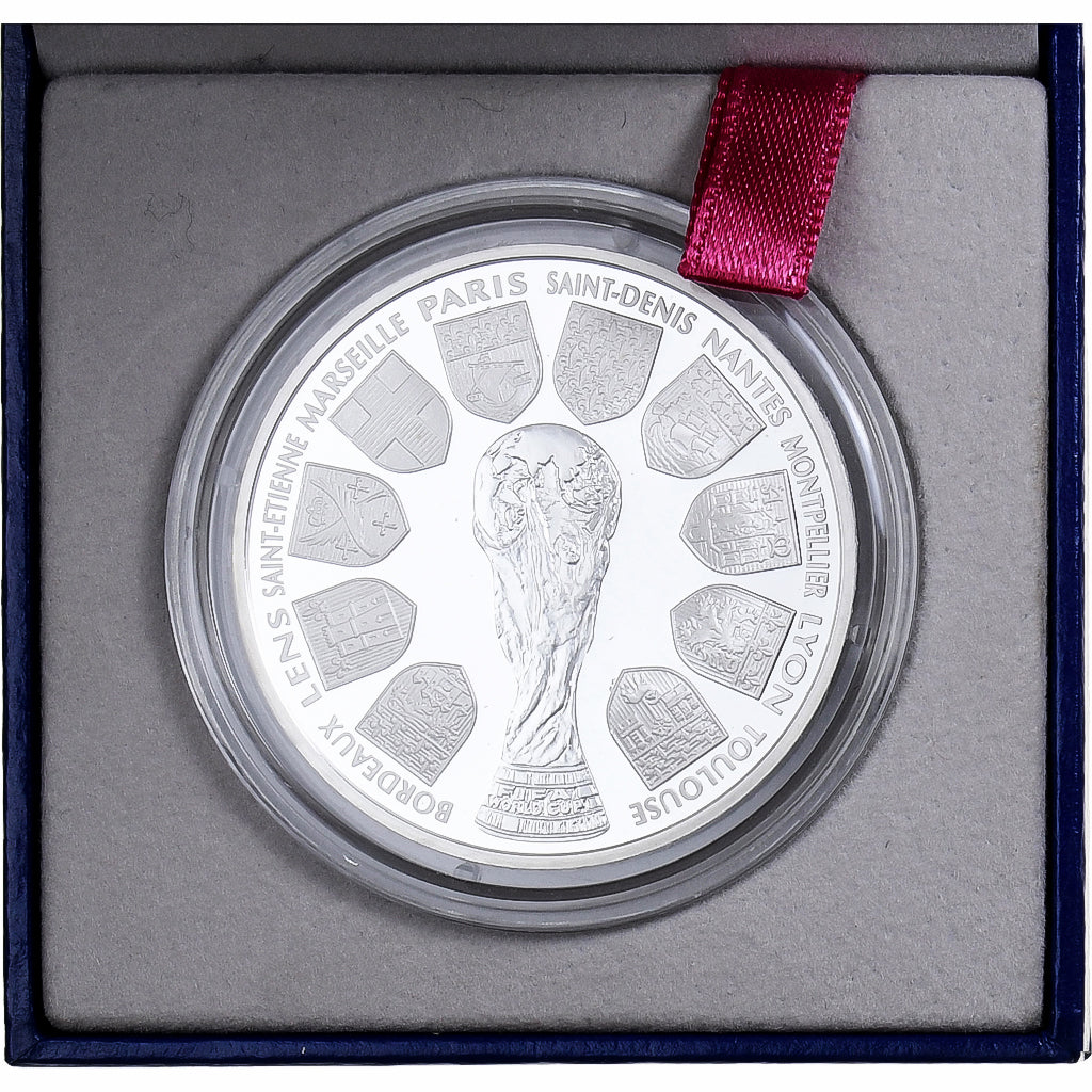 France, 10 Francs, Coupe du Monde 1998, 1998, MDP, Proof, Silver, MS(65-70)