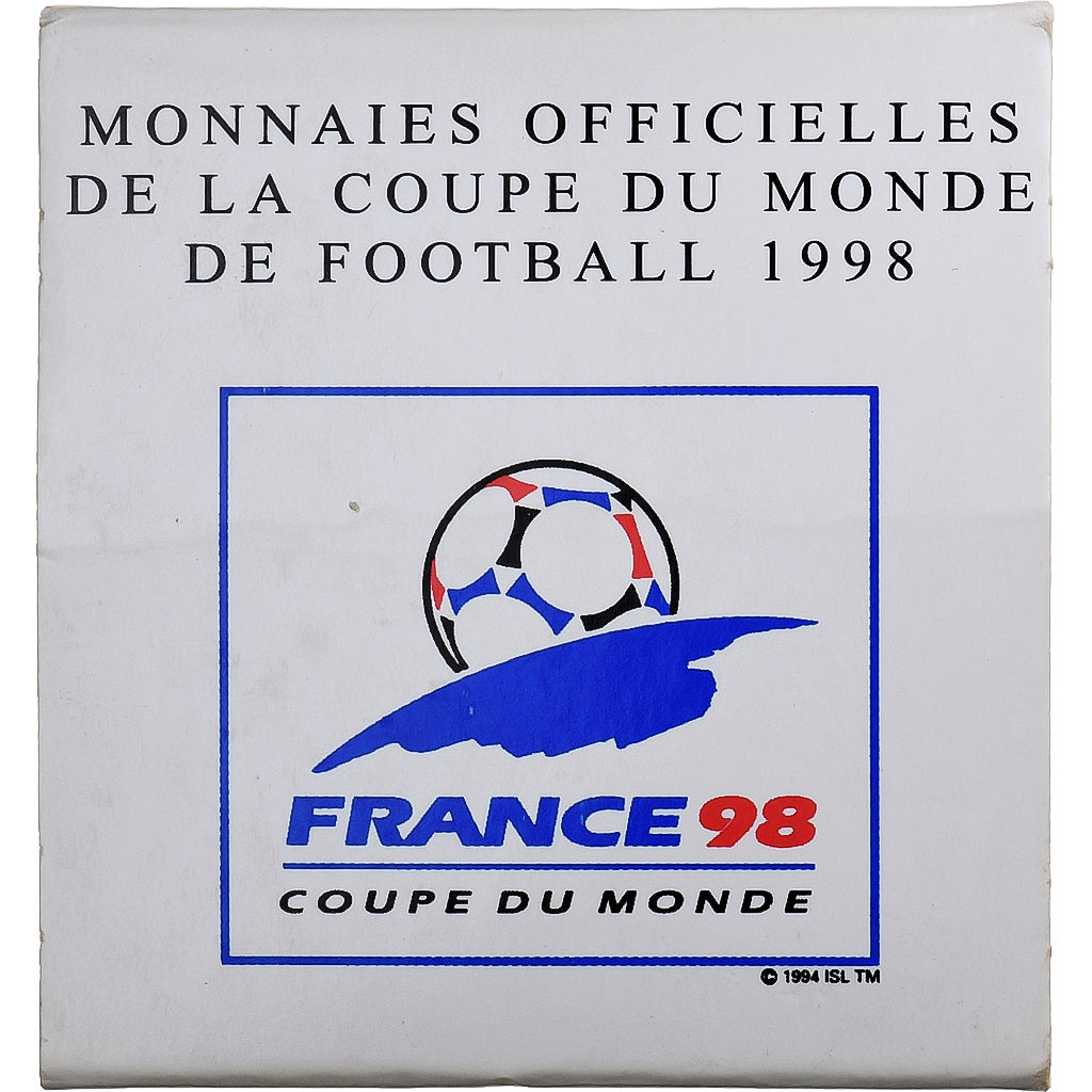 France, 10 Francs, Coupe du Monde 1998, 1998, MDP, Proof, Silver, MS(65-70)