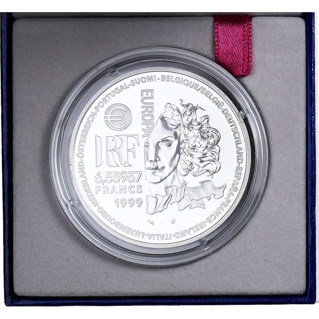 France, 6.55957 Francs, Art Grec et Romain, 1999, MDP, Proof, Silver, MS(65-70)