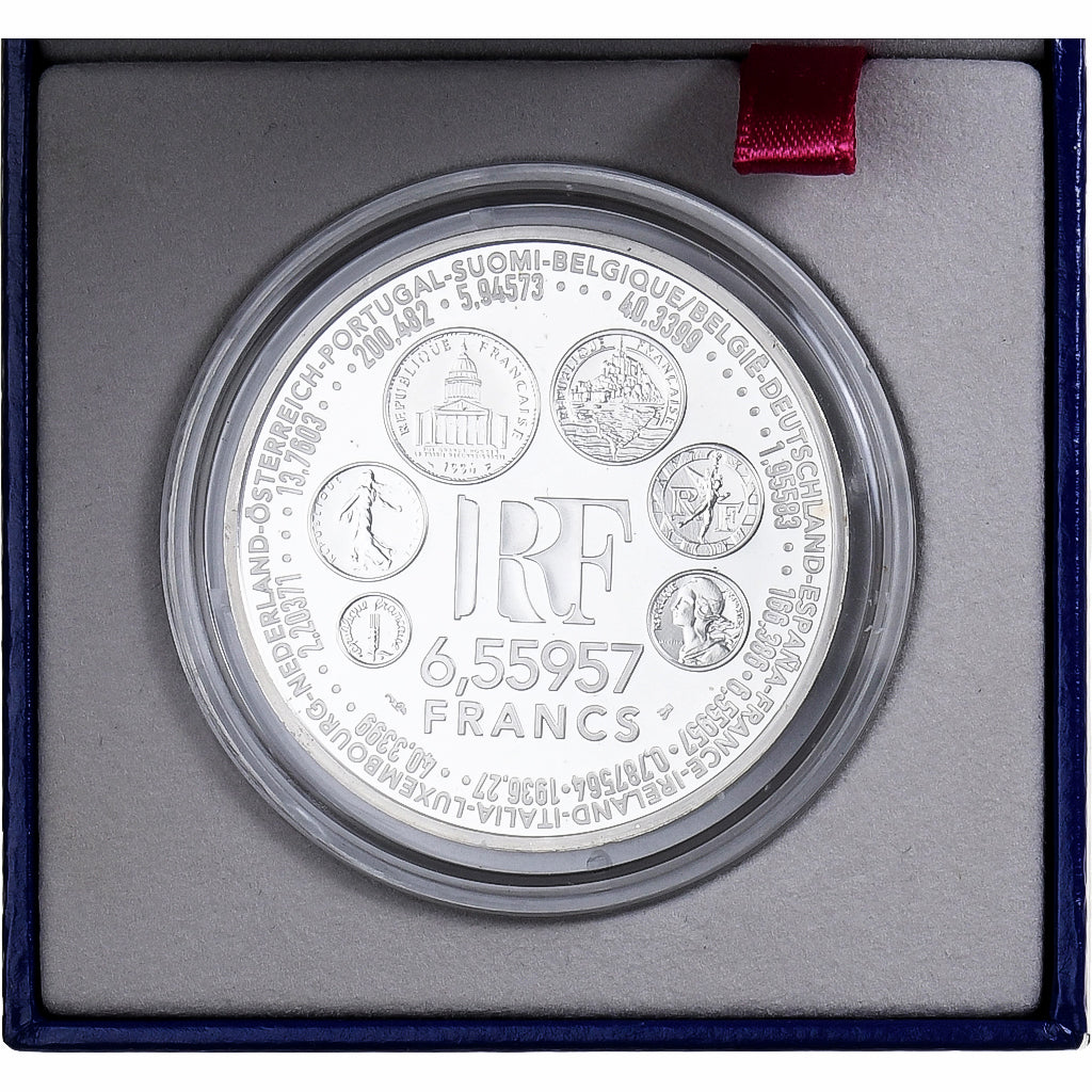 France, 6.55957 Francs, Europa, 1999, MDP, Proof, Silver, MS(65-70)