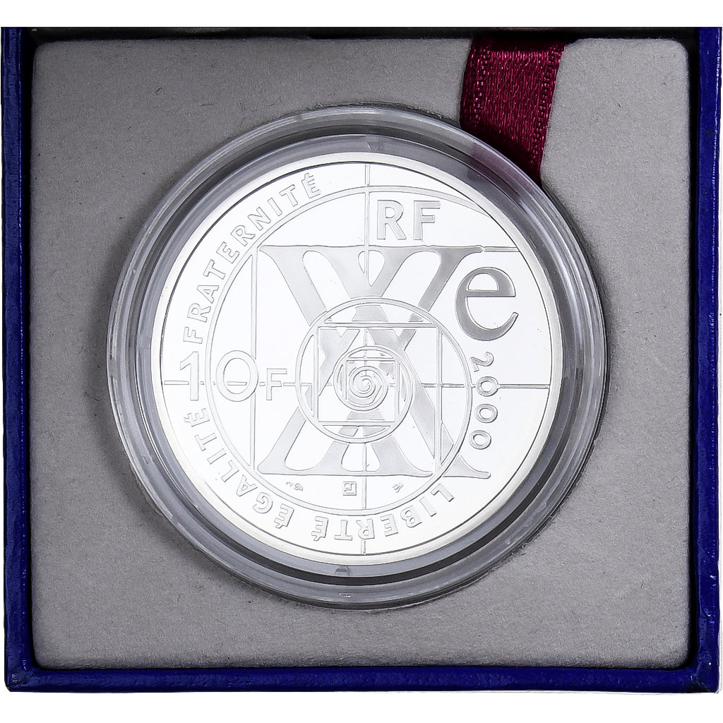 France, 10 Francs, Conquête de l'Espace, 2000, MDP, Proof, Silver, MS(65-70)