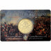 Belgium, 2-1/2 Euro, Bataille de Waterloo, Coin card, 2015, Brussels, Brass
