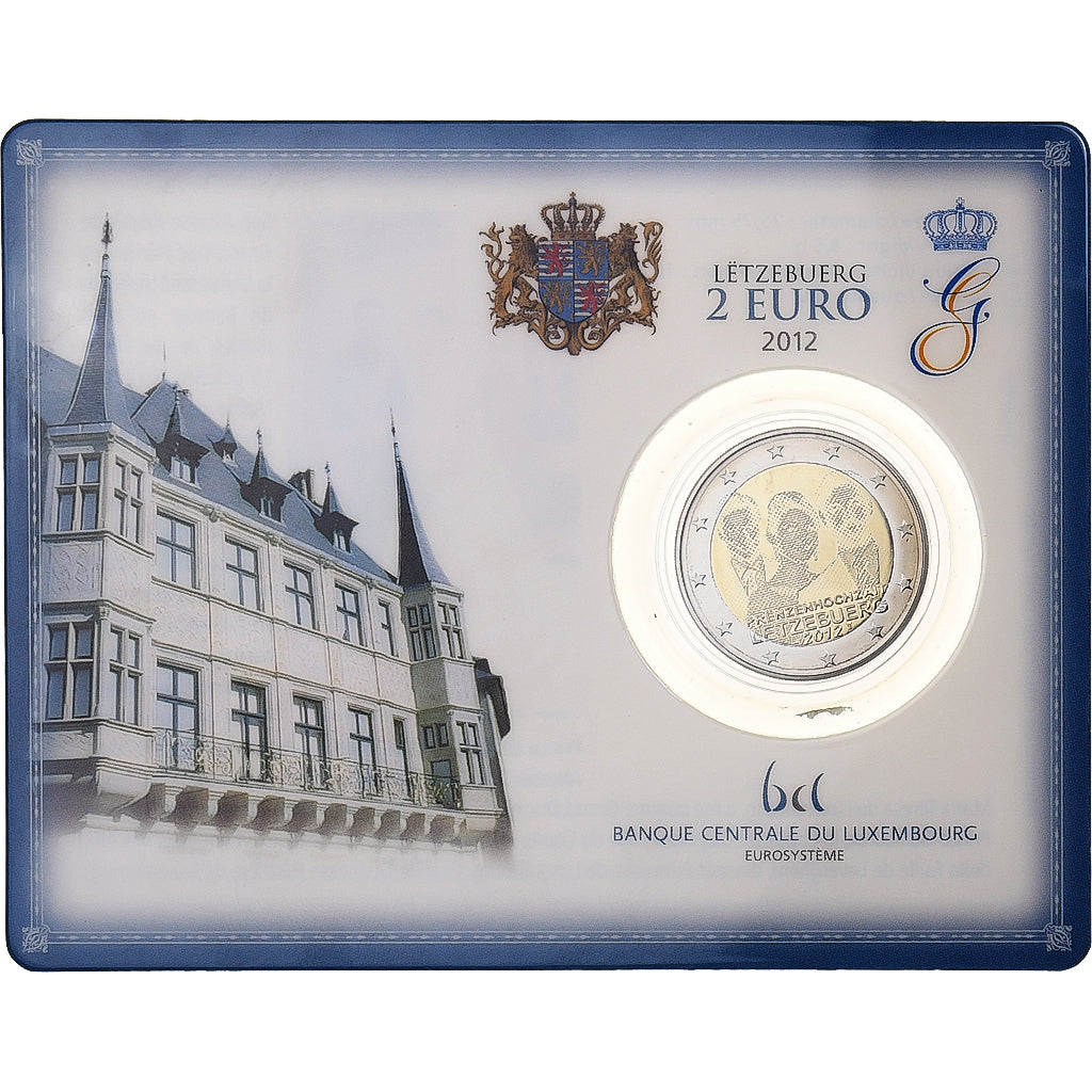 Luxemburg, 2 Euro, mariage princier, BU, 2012, Utrecht, Bi-Metallic, STGL