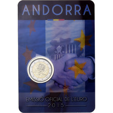 Andorra, 2 Euro, Customs Agreement, BU, 2015, Bi-Metallic, MS(65-70)