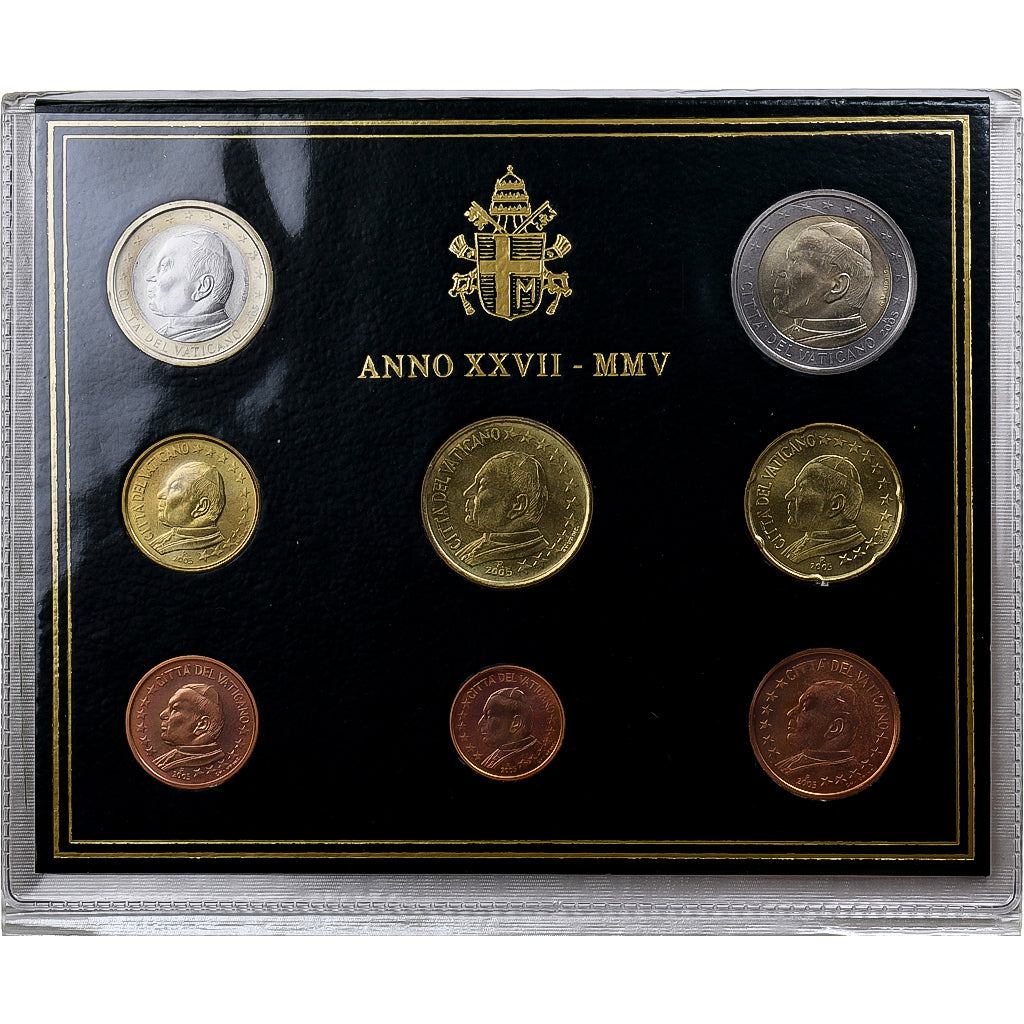 Vatikan, John Paul II, Set 1 ct. - 2 Euro, 2005, Rome, STGL