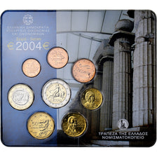 Griekenland, Set 1 ct. - 2 Euro, Coin Card. BU, 2004, Athens, n.v.t., FDC