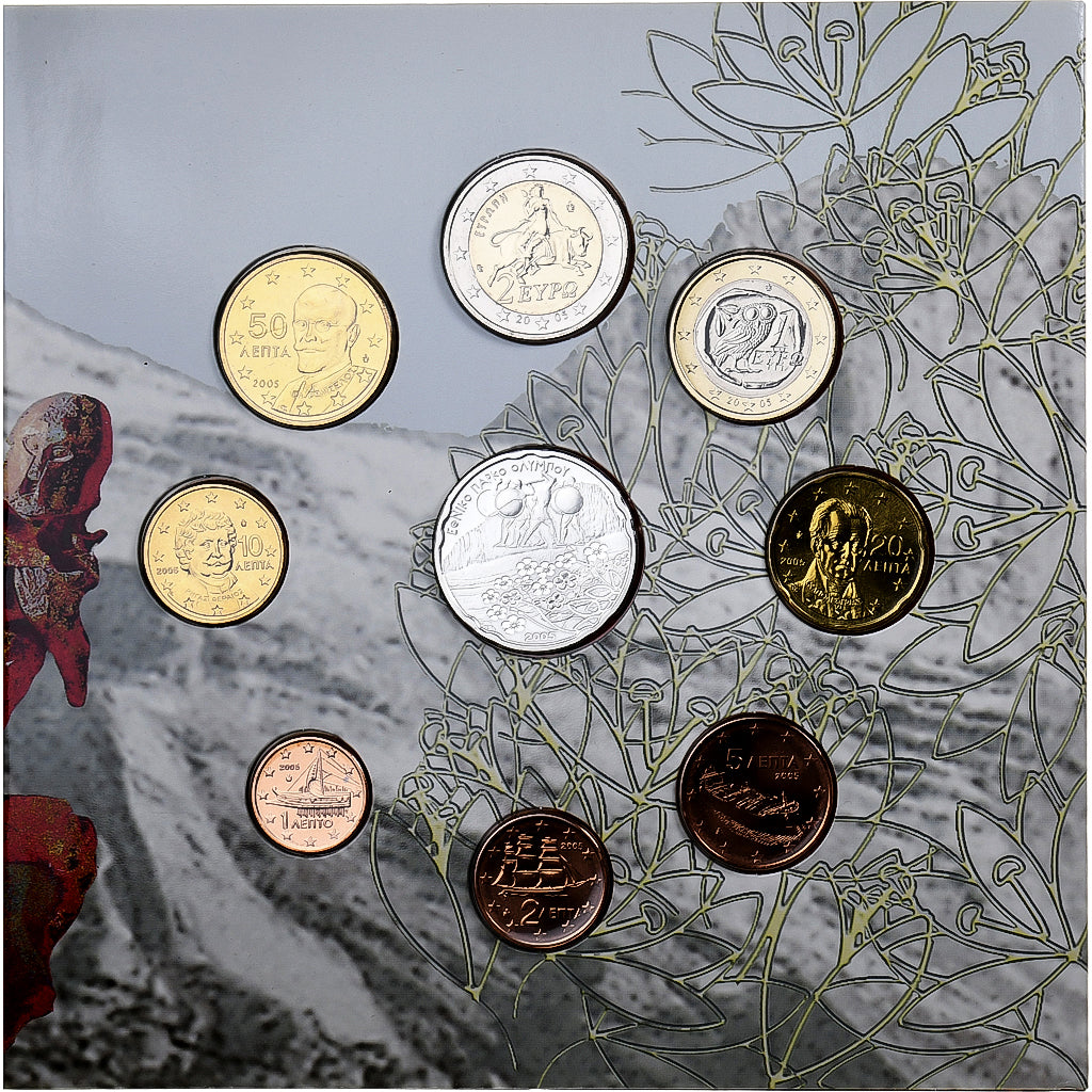 Grecia, Set 1 ct. - 10 Euro, National Park - Mount Olympus, BU, 2005, Athens