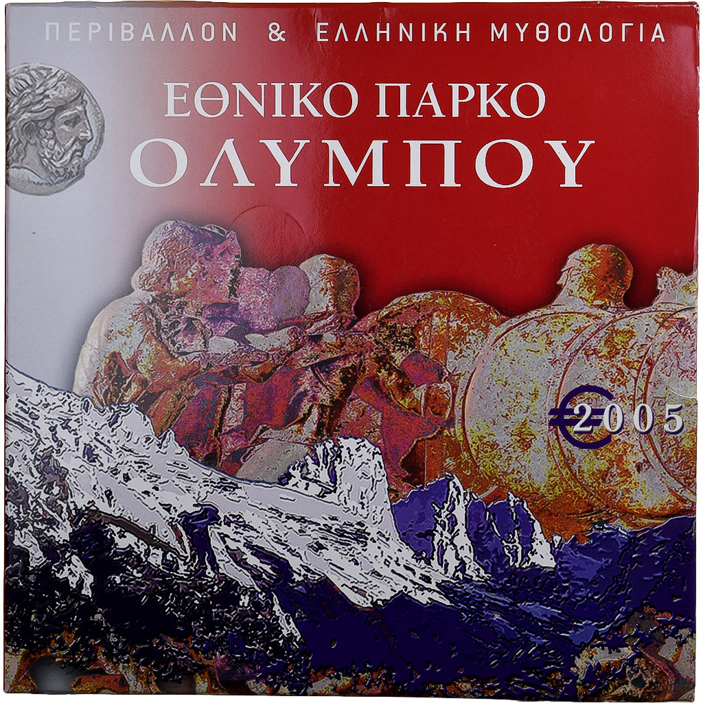 Grèce, Set 1 ct. - 10 Euro, National Park - Mount Olympus, BU, 2005, Athènes