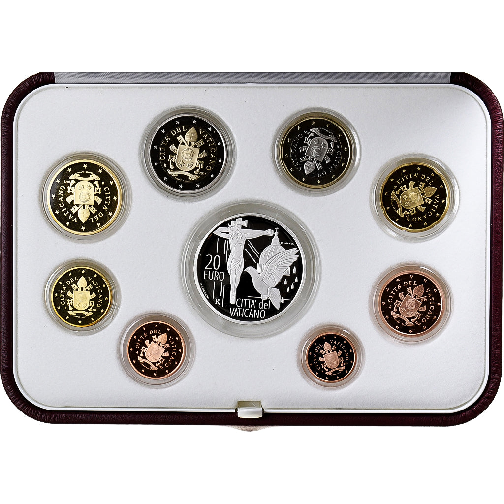 Vatican, Francis, Set 1 ct. - 20 Euro, Proof, 2021, Rome, MS(65-70)