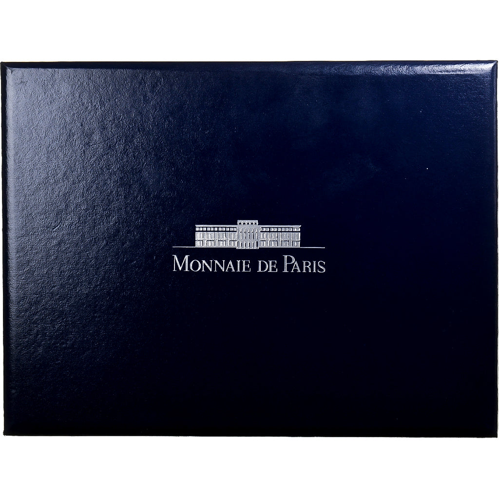 France, Coffret 6x 100 Francs, Trésors du Louvre, 1993, MDP, Proof, Silver