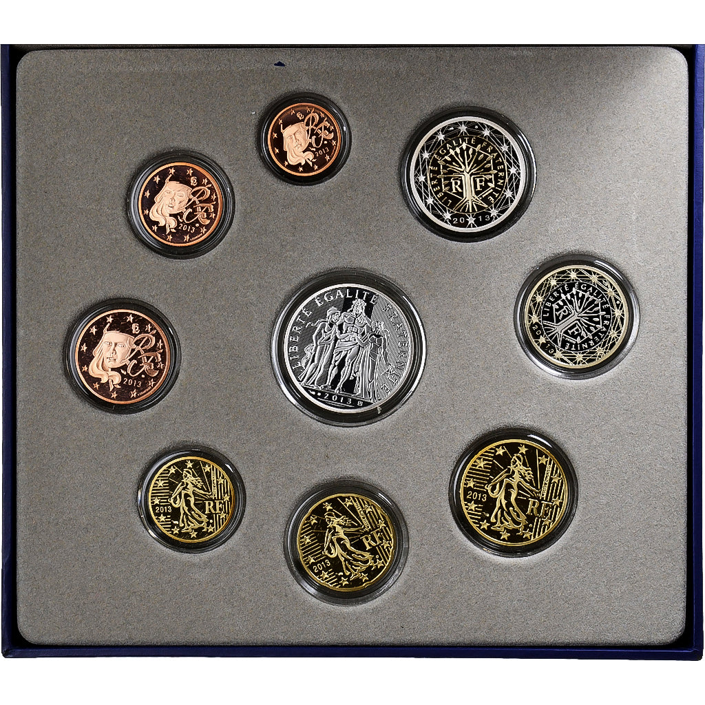 France, Coffret 1c. à 10€, Proof, 2013, MDP, MS(65-70)