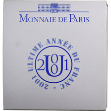 Francia, 10 Francs, Tour Eiffel, 2001, MDP, FS, Argento, FDC