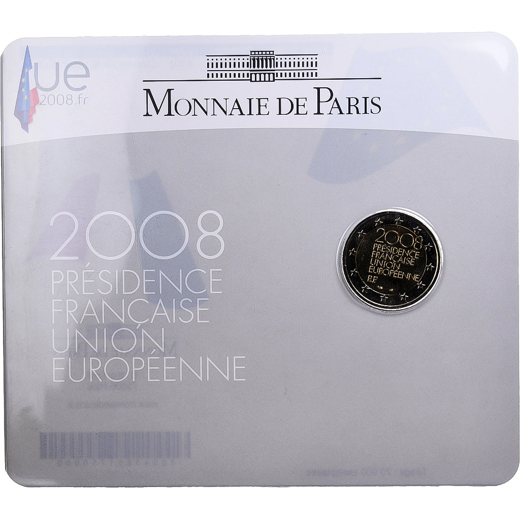Francia, 2 Euro, French Presidency of the European Union, Coin card, 2008, MDP