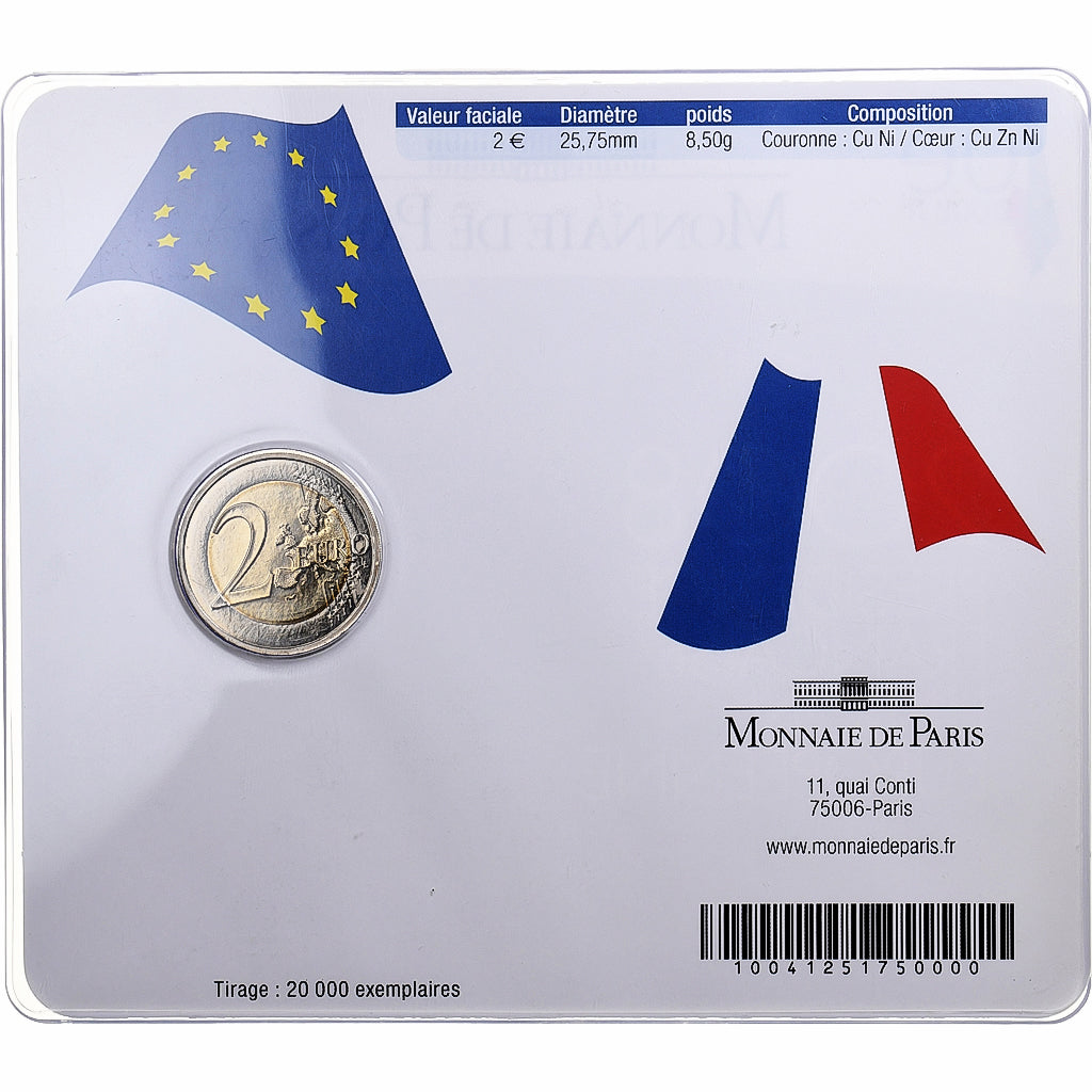 Francia, 2 Euro, French Presidency of the European Union, Coin card, 2008, MDP